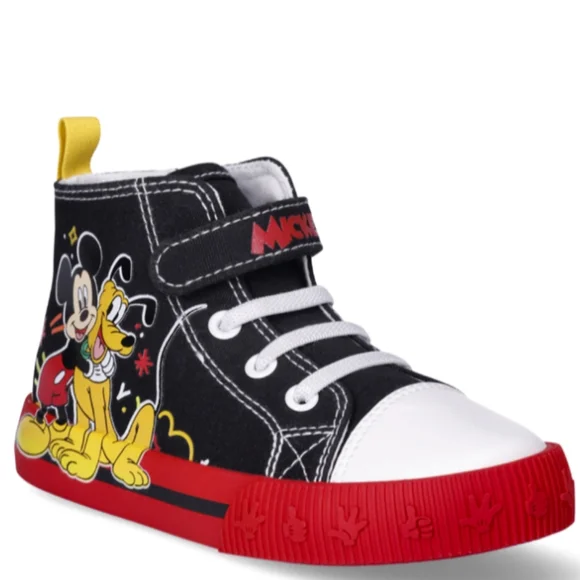 Boys Mickey Mouse High Top Sneakers Toddlers 🆕 Size 9 🔥 NEW - Picture 13 of 15